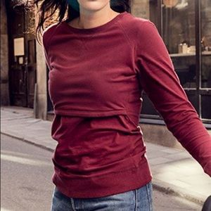 Boob Design Organic Maternity/Nursing Sweatshirt